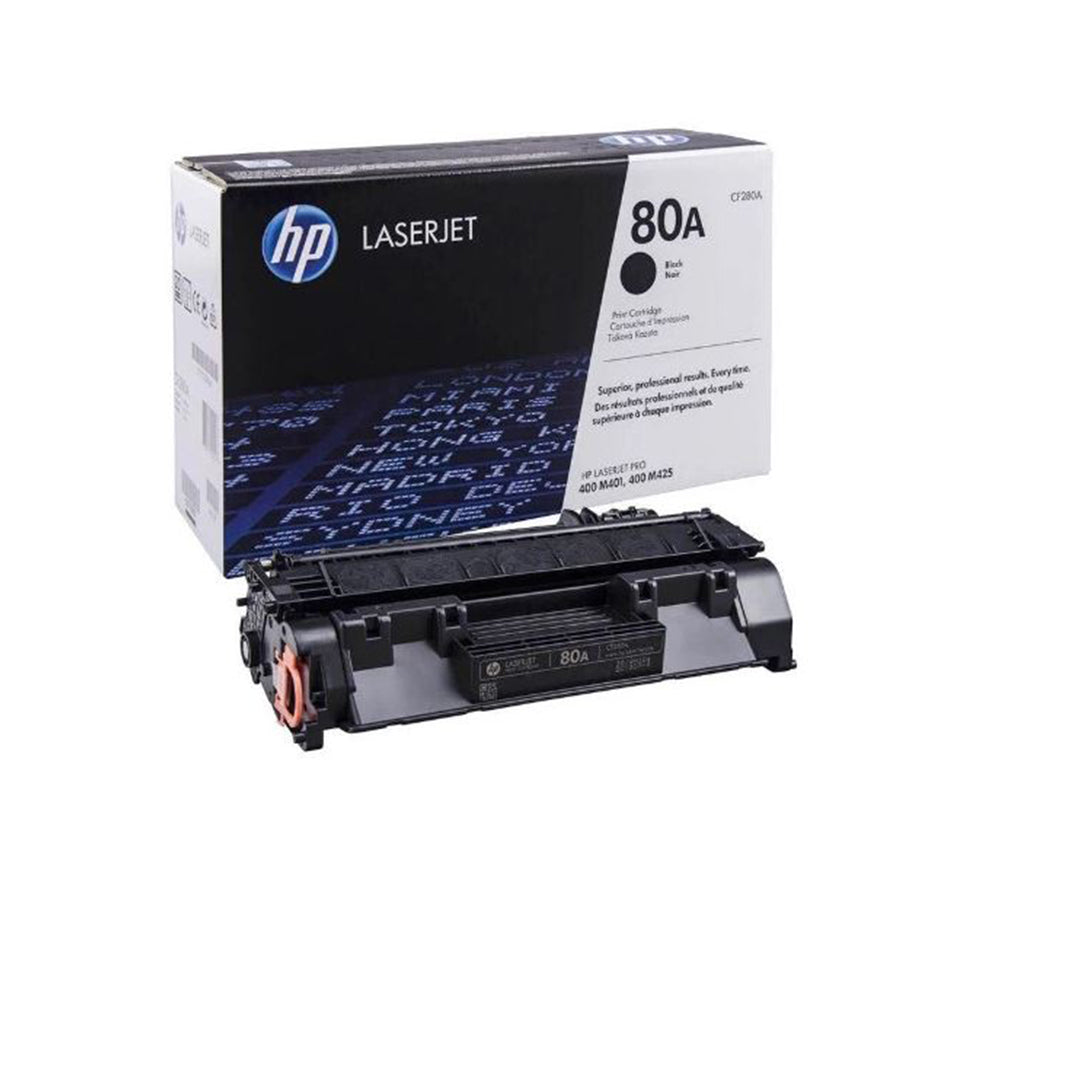 HP 80A (CF280A) Toner Cartridge for HP LaserJet Pro 400 M401dn, M401dne, M401dw, M401n, M425dn Printers. HP80A.