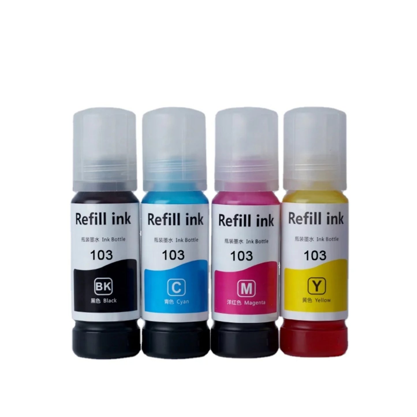 Epson 103 Compatible Refill Ink for Epson EcoTank L1110, L3110, L3150 & L5190 Series Printers