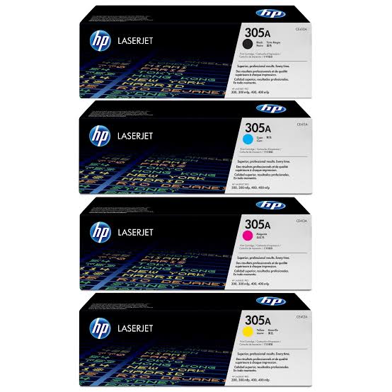 HP 305A Toner Cartridge (CE410A, CE411A, CE412A, CE413A) for HP LaserJet Pro 300 & 400 Color Series Printers