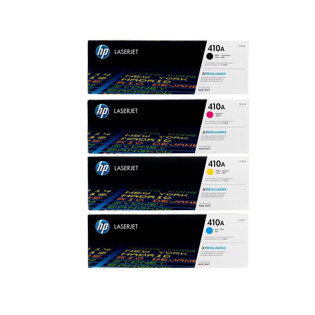 HP 410A Toner Cartridge for HP Color LaserJet Pro M452dn, M452dw, M452nw, MFP M477fdw, M477fnw Printers. HP410A