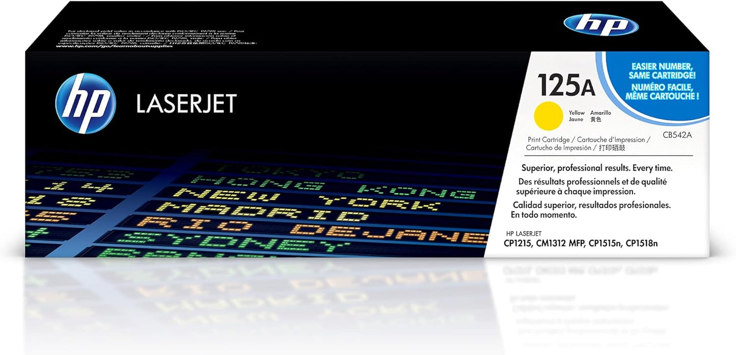 HP 125A Toner Cartridge for HP Color LaserJet CP1215, CP1515n, CP1518ni, CM1312 MFP Printers. HP125A.