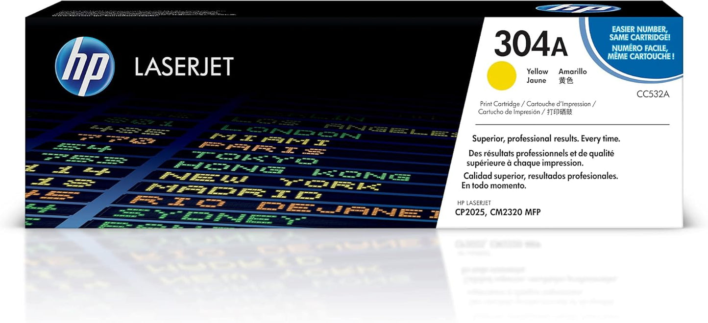 HP 304A Toner Cartridge for HP Color LaserJet CP2025, CM2320 Series Printers. HP304A
