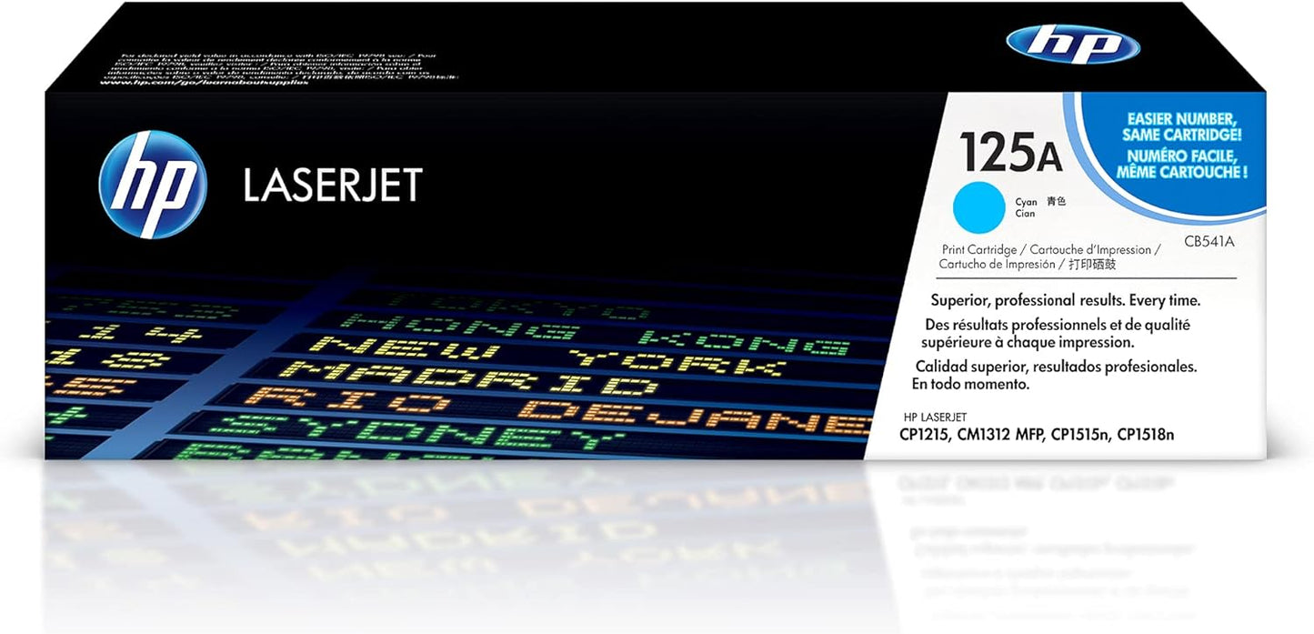 HP 125A Toner Cartridge for HP Color LaserJet CP1215, CP1515n, CP1518ni, CM1312 MFP Printers. HP125A.