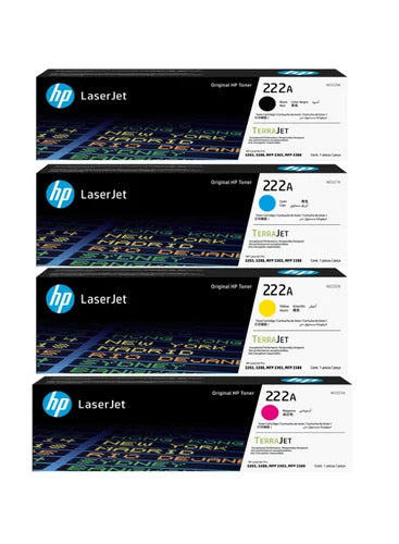 HP 222A Toner Cartridge for HP Color LaserJet Pro 3203dn, 3203dw, MFP 3303fdw, 3303sdw Printers. HP22AA.