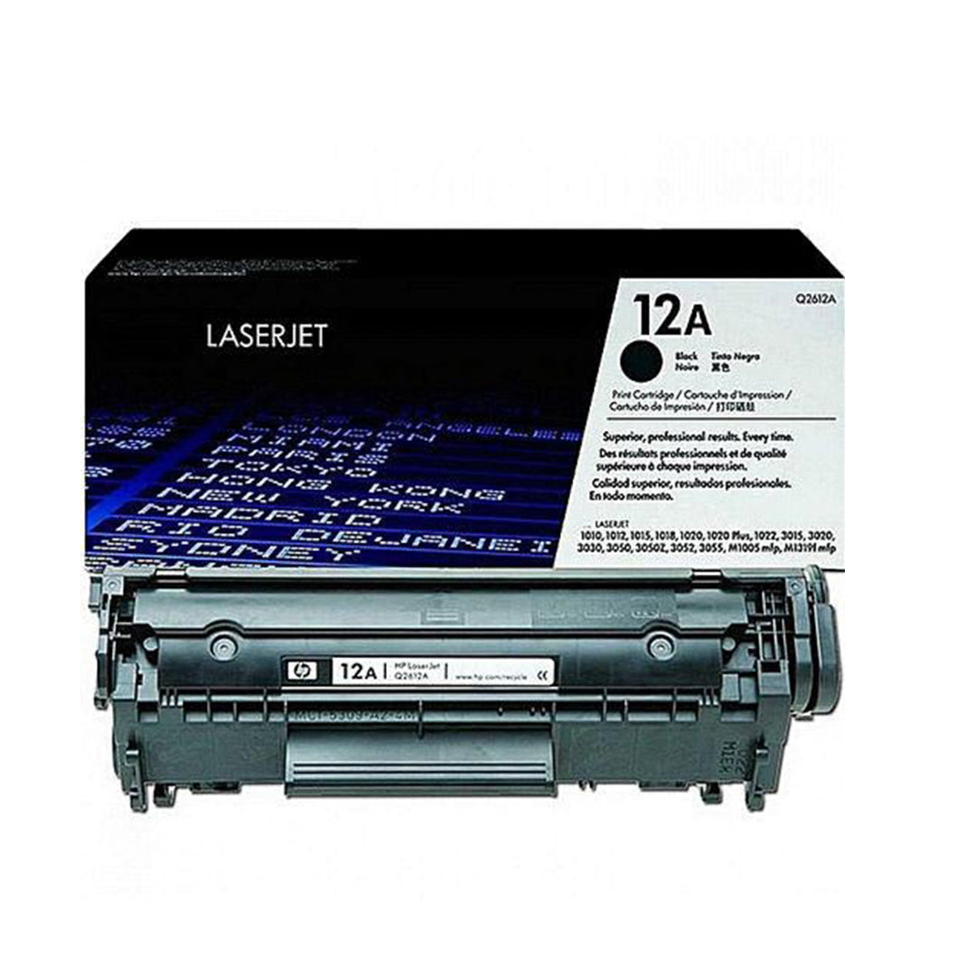 HP 12A (Q2612A) Toner Cartridge for HP LaserJet 1010, 1012, 1015, 1020, 1022, M1005 Printers. Hp12A.