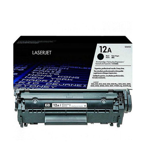 HP 12A (Q2612A) Toner Cartridge for HP LaserJet 1010, 1012, 1015, 1020, 1022, M1005 Printers. Hp12A.