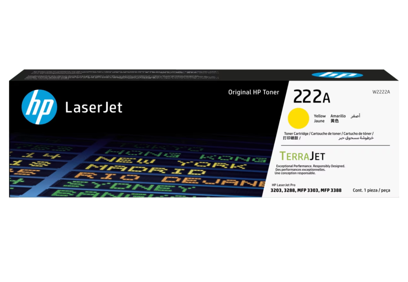 HP 222A Toner Cartridge for HP Color LaserJet Pro 3203dn, 3203dw, MFP 3303fdw, 3303sdw Printers. HP22AA.