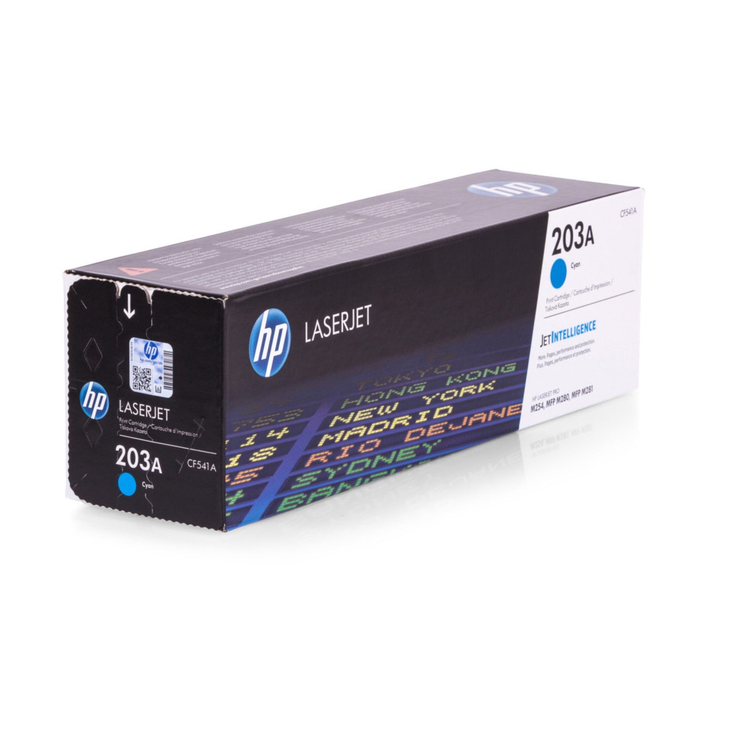 HP 203A Toner Cartridge (CF540A, CF541A, CF542A, CF543A) for HP Color LaserJet Pro M254 & MFP M280/M281 Series Printers