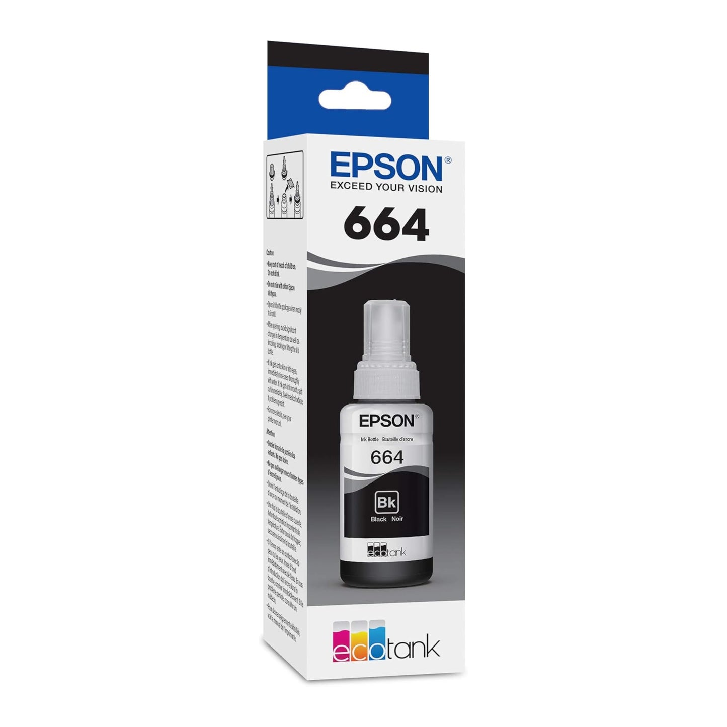 Epson 664 Original Ink BOX for Epson EcoTank L100, L110, L120, L200, L210, L220, L300, L350, L355, L365, L455, L550, L555 Series Printers