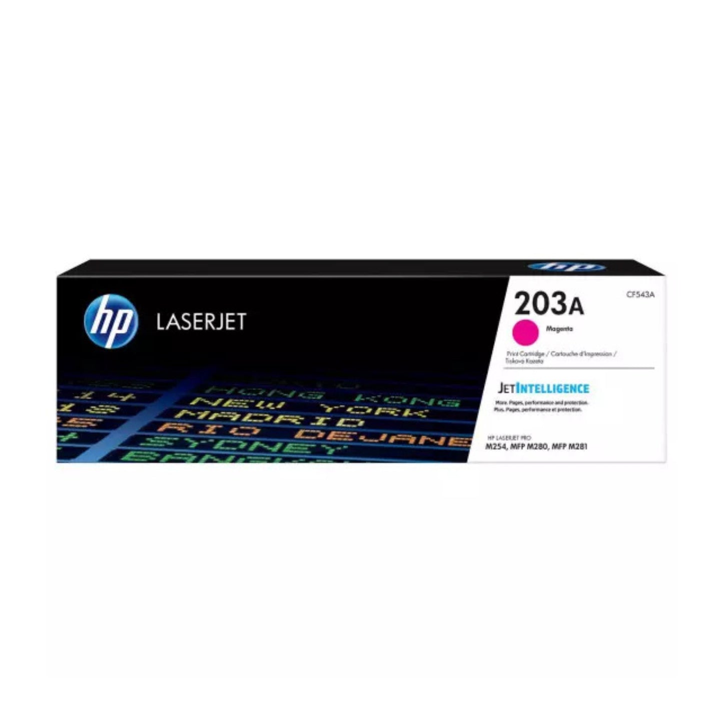 HP 203A Toner Cartridge (CF540A, CF541A, CF542A, CF543A) for HP Color LaserJet Pro M254 & MFP M280/M281 Series Printers