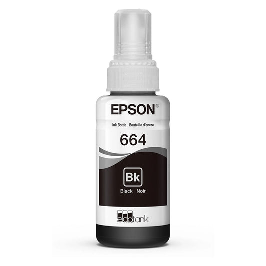 Epson 664 Original Ink Bottle for Epson EcoTank L100, L110, L120, L200, L210, L220, L300, L350, L355, L365, L455, L550, L555 Series Printers