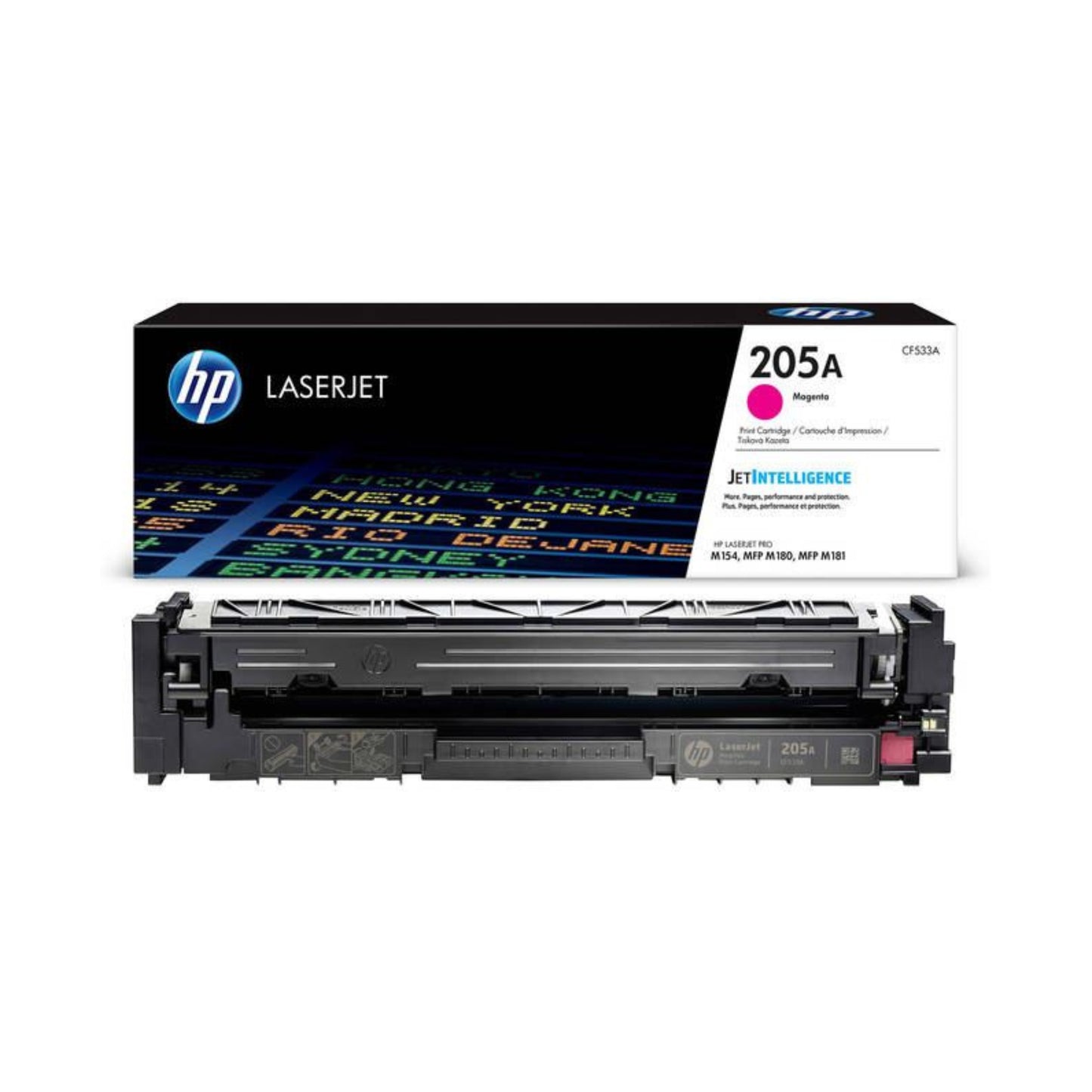 HP 205A Toner Cartridge (CF530A, CF531A, CF532A, CF533A) for HP Color LaserJet Pro M154 & MFP M180/M181 Series Printers