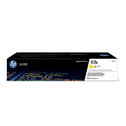 HP 117A Toner Cartridge (W2070A, W2071A, W2072A, W2073A) for HP Color Laser 150 & HP Color Laser MFP 178/179 Series Printers