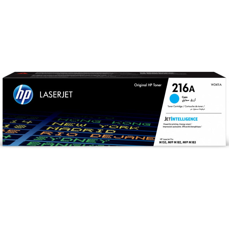 HP 216A Toner Cartridge (W2410A, W2411A, W2412A, W2413A) for HP Color Laser 150, MFP 178 & MFP 179 Series Printers.