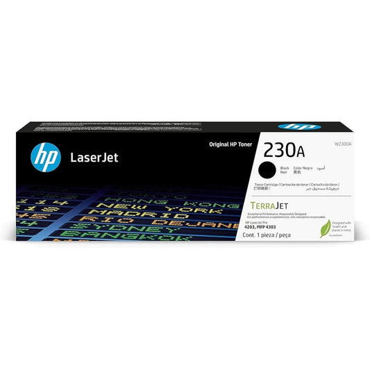 HP 230A Toner Cartridge (W2300A, W2301A, W2302A, W2303A) for HP Color LaserJet Pro 4203 & MFP 4303 Series Printers